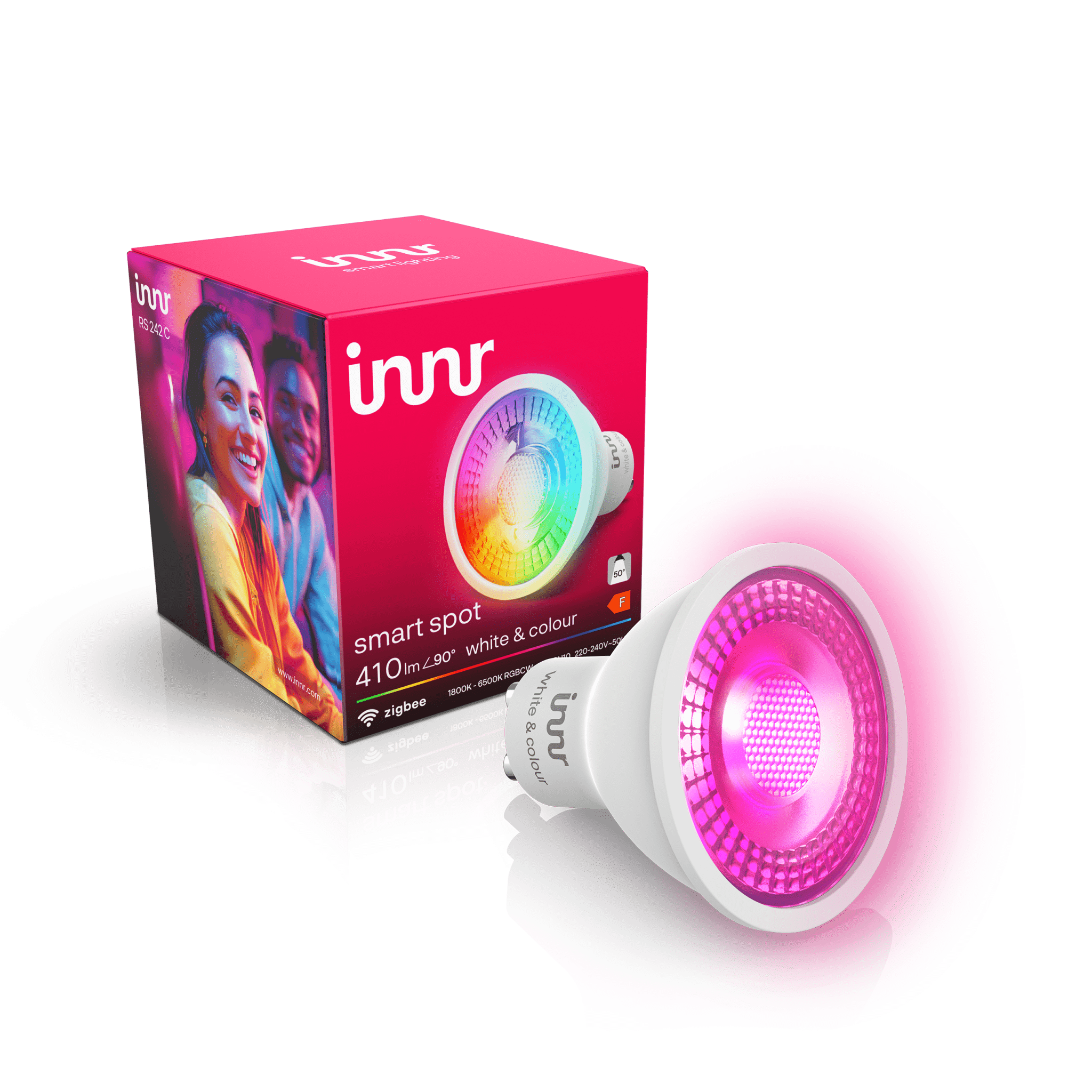 innr-smart-spot-lampe-wei-farbe-gu10-rgb-16-mio-farben image 1