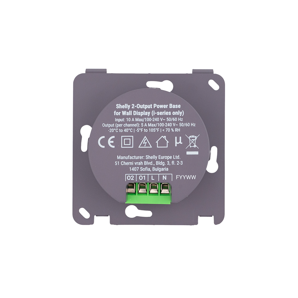 shelly-2-output-powerbase-f-r-wall-display image 1