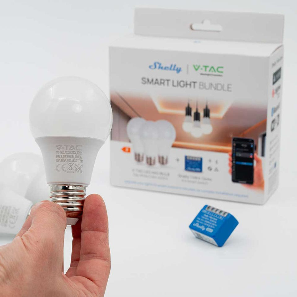 shelly-1-mini-gen4-3x-v-tac-led-4000k-set-wlan-relais-matter image 2