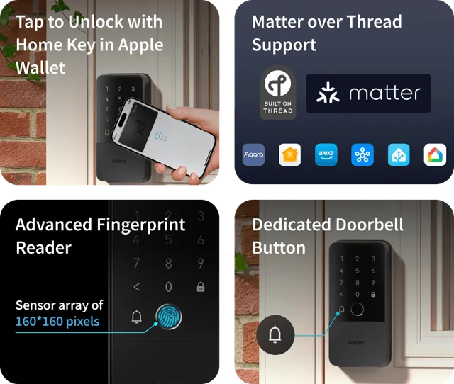aqara-smart-rim-lock-u500-aufschloss image 1