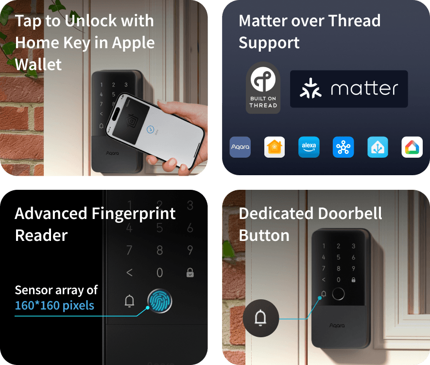 aqara-smart-rim-lock-u500-aufschloss image 1