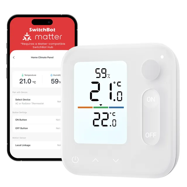 switchbot-home-climate-panel-4-in-1-thermostat-display-mit-feuchte-und-bewegungs image 1