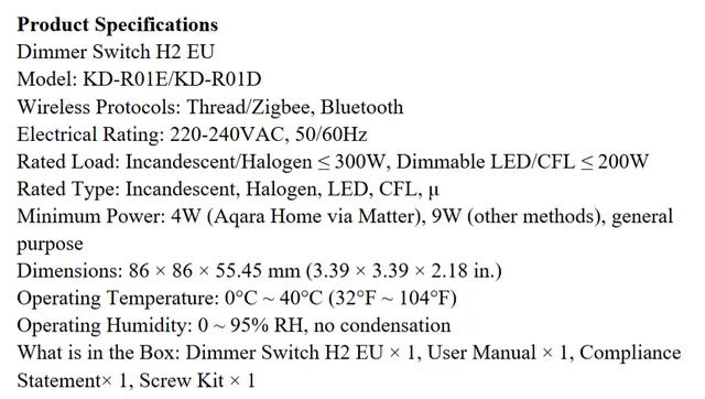aqara-dimmer-switch-h2-eu-smart-wanddimmer-f-r-lichtsteuerung-h-series image 1