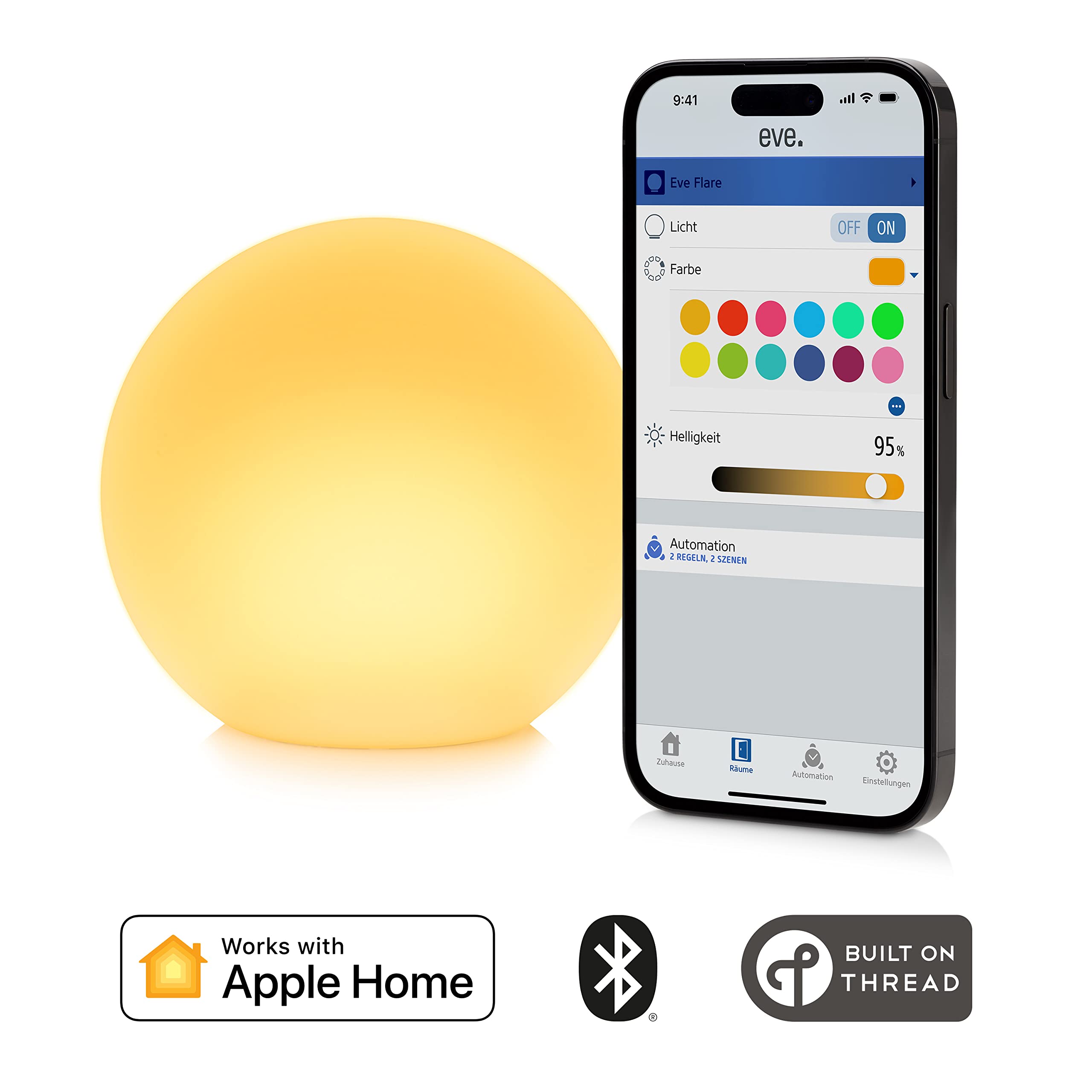 eve-flare-portable-smarte-led-kugelleuchte-f-r-innen-und-au-en image 2