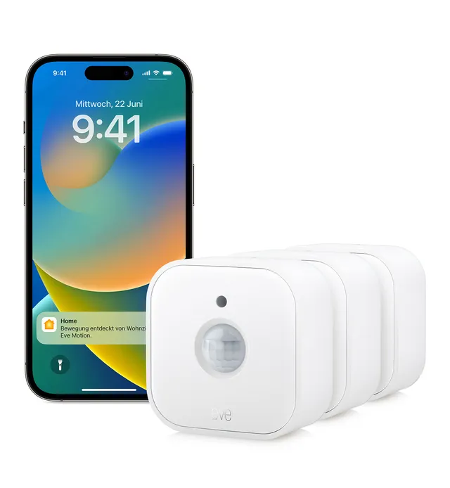 eve-motion-matter-3er-set-smarter-bewegungsmelder-mit-lichtsensor-indoor-outdoor image 1