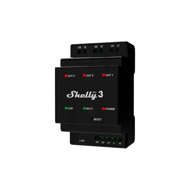 shelly-pro-3-professioneller-3-kanal-hutschienen-schalter-mit-trockenkontakten image 1