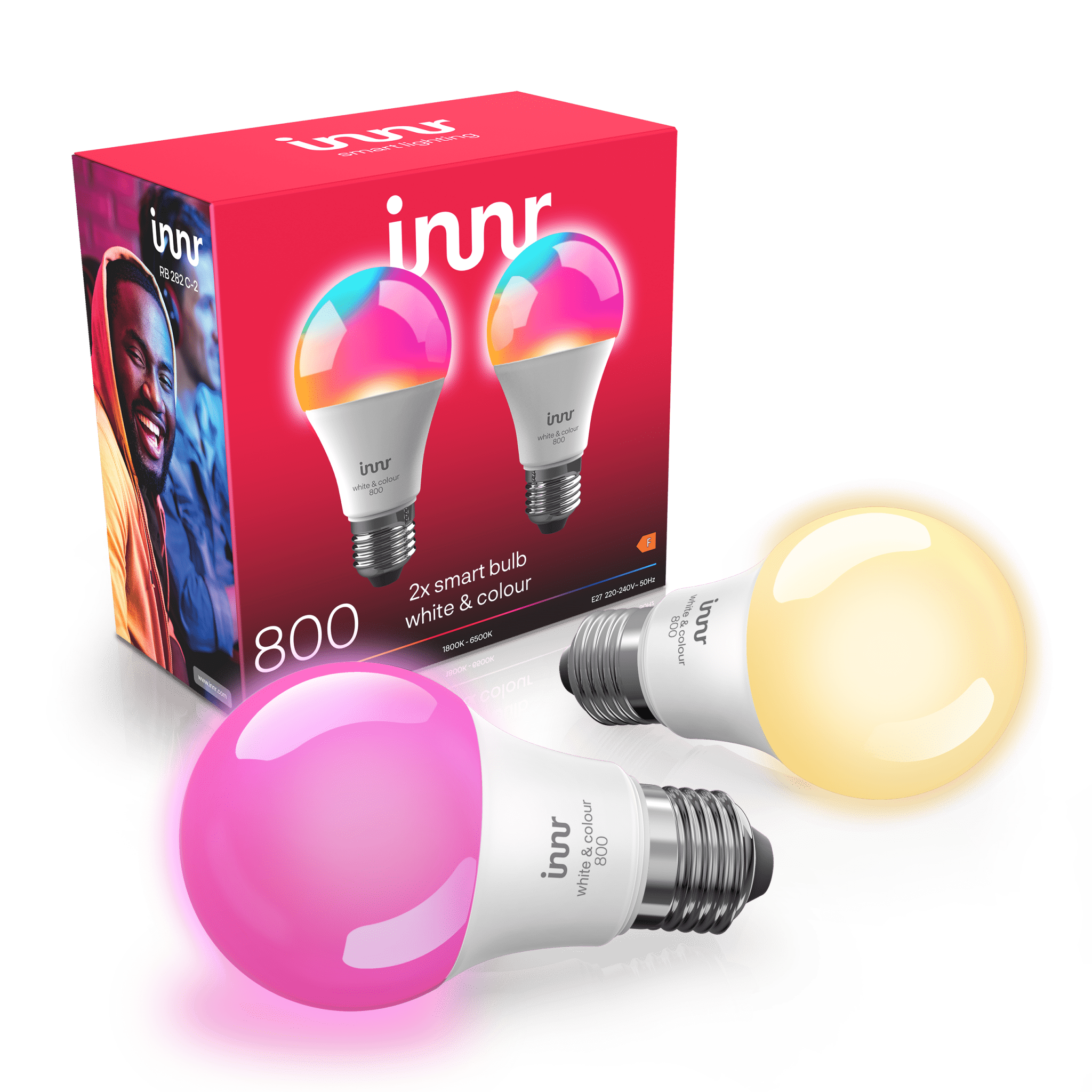 innr-smart-bulb-colour-e27-800lm-2er-pack image 1