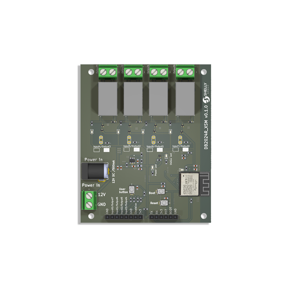 shelly-x-sm-development-board-db2024r-xsm-4x-16a-relais image 1
