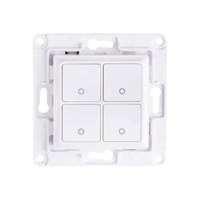 shelly-wandschalter-mit-4-tasten-wei-tasteraufsatz-f-r-smart-relais image 1