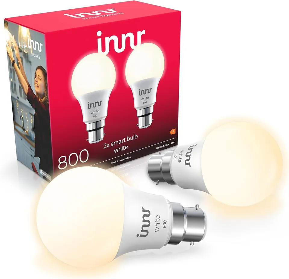 innr-smart-bulb-white-800lm-b22-smarte-wei-lampe-b22-dimmbar-2er-pack image 1