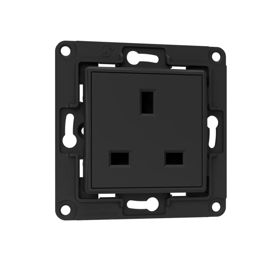 shelly-wall-socket-uk-black-wandsteckdose-uk-standard image 1