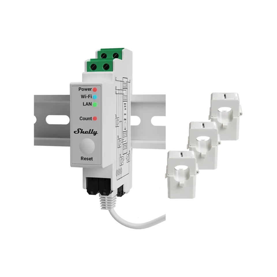 shelly-pro-3em-3-phasen-wlan-stromz-hler-f-r-din-schiene image 1