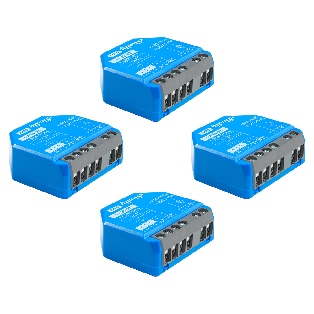 shelly-1-gen4-smart-relais-schalter-wlan-zigbee-matter-potentialfrei-4er-pack image 1