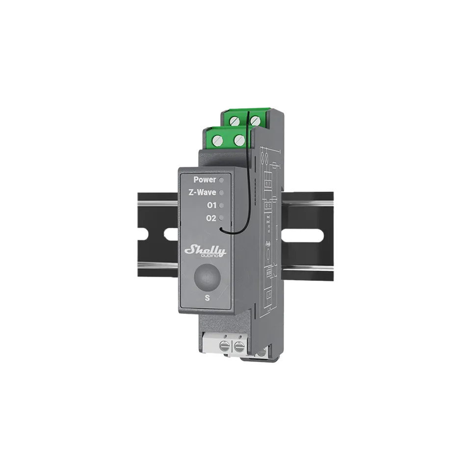 shelly-wave-pro-2-2-kanal-z-wave-din-schalter-mit-trockenkontakten image 1