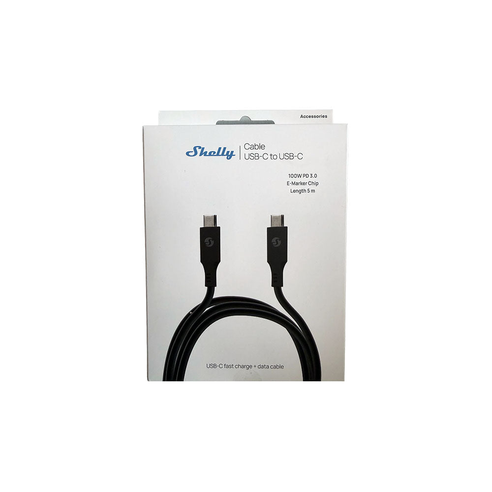 shelly-usb-c-auf-usb-c-kabel-100w-schwarz-5m image 2