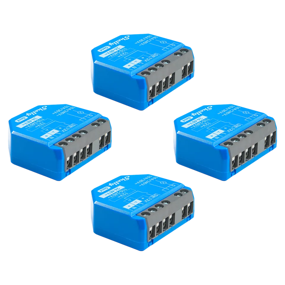 shelly-1-gen4-smart-relais-schalter-wlan-zigbee-matter-potentialfrei-4er-pack image 1