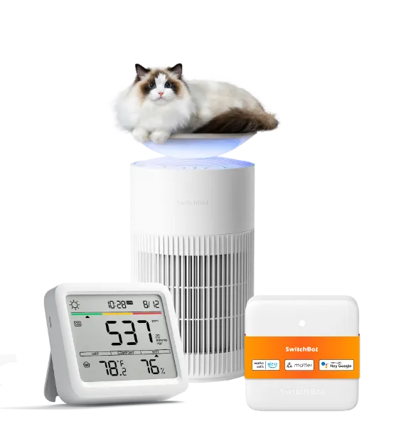 switchbot-luftreiniger-co2-monitor-combo-360-pet-filter-set image 1