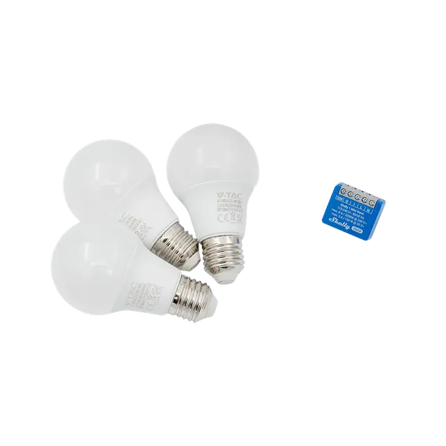 shelly-1-mini-gen4-3x-v-tac-led-4000k-set-wlan-relais-matter image 1