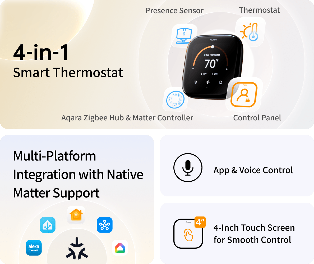 aqara-thermostat-hub-w200-4-in-1-thermostat-anwesenheitssensor-und-matter-contro image 8