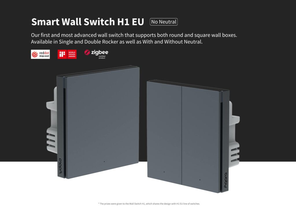 aqara-smarter-lichtschalter-h1-eu-ohne-neutralleiter-grau image 1