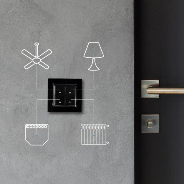 shelly-wall-switch-mit-4-tasten-schwarz-wandschalter-aufsatz-f-r-smart-relays image 3