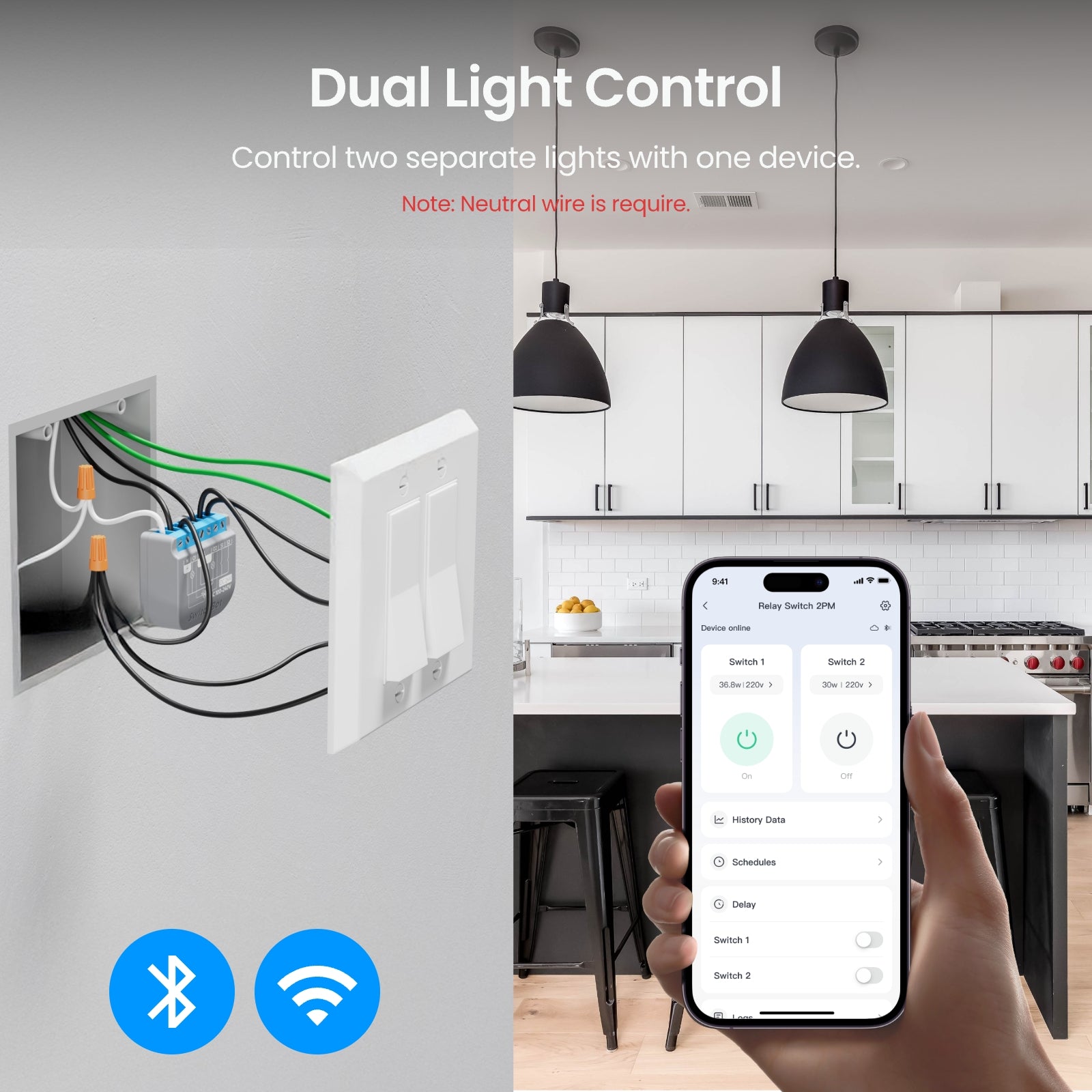 switchbot-relay-switch-2pm-1pm-kompatibel-smart-relaismodul-mit-energiemessung image 6