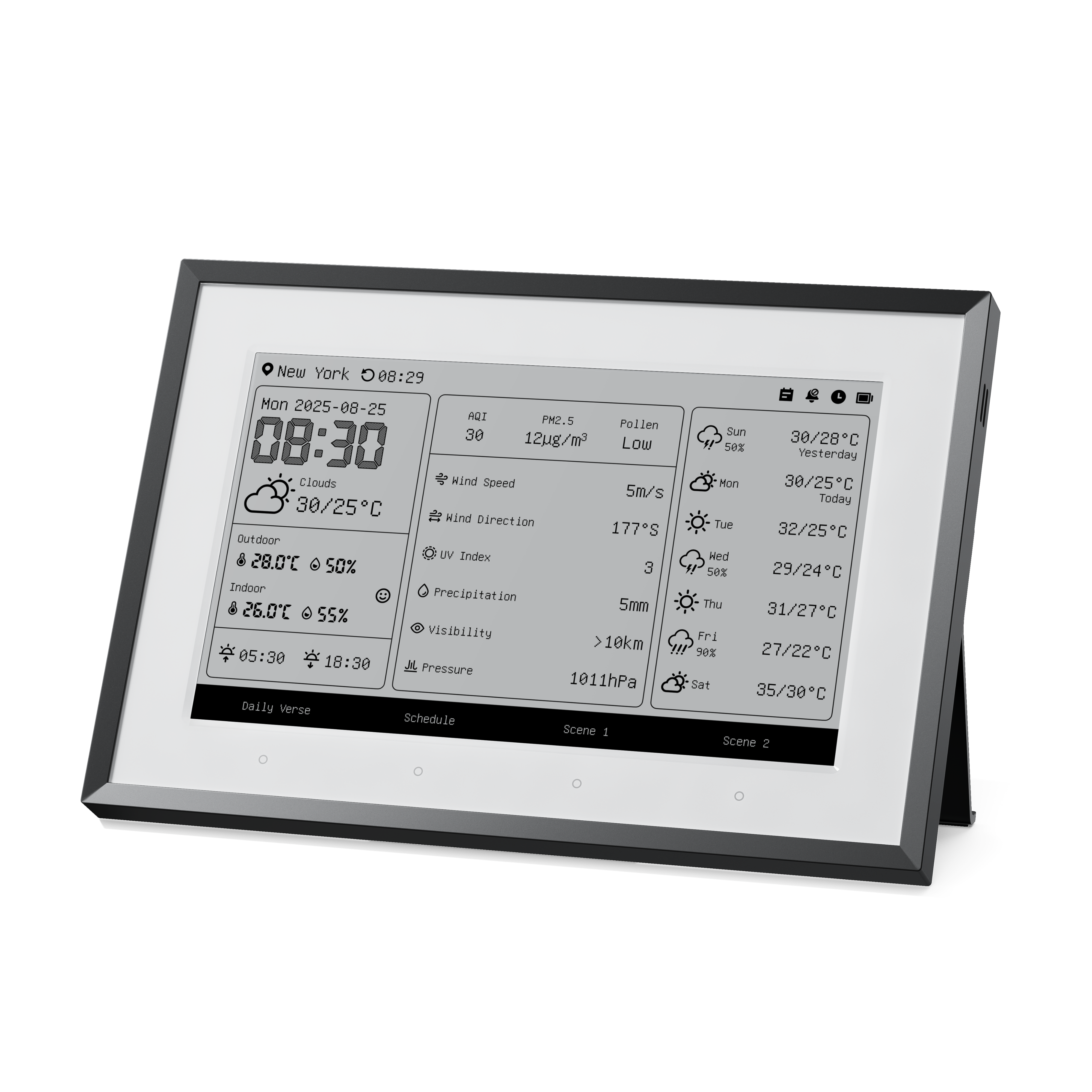 switchbot-e-ink-home-dashboard-7-5-zoll-wetterstation-hub-bundle image 2