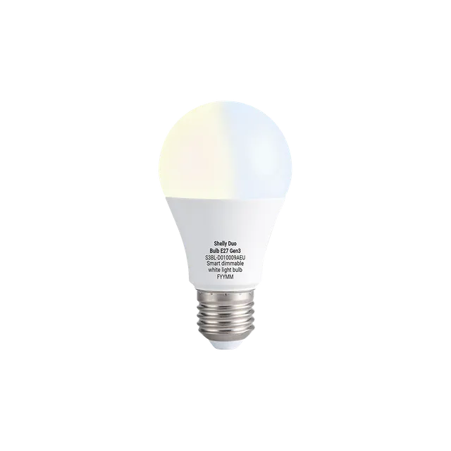 shelly-duo-bulb-e27-gen3-smarte-wlan-led-birne-dimmbar image 1