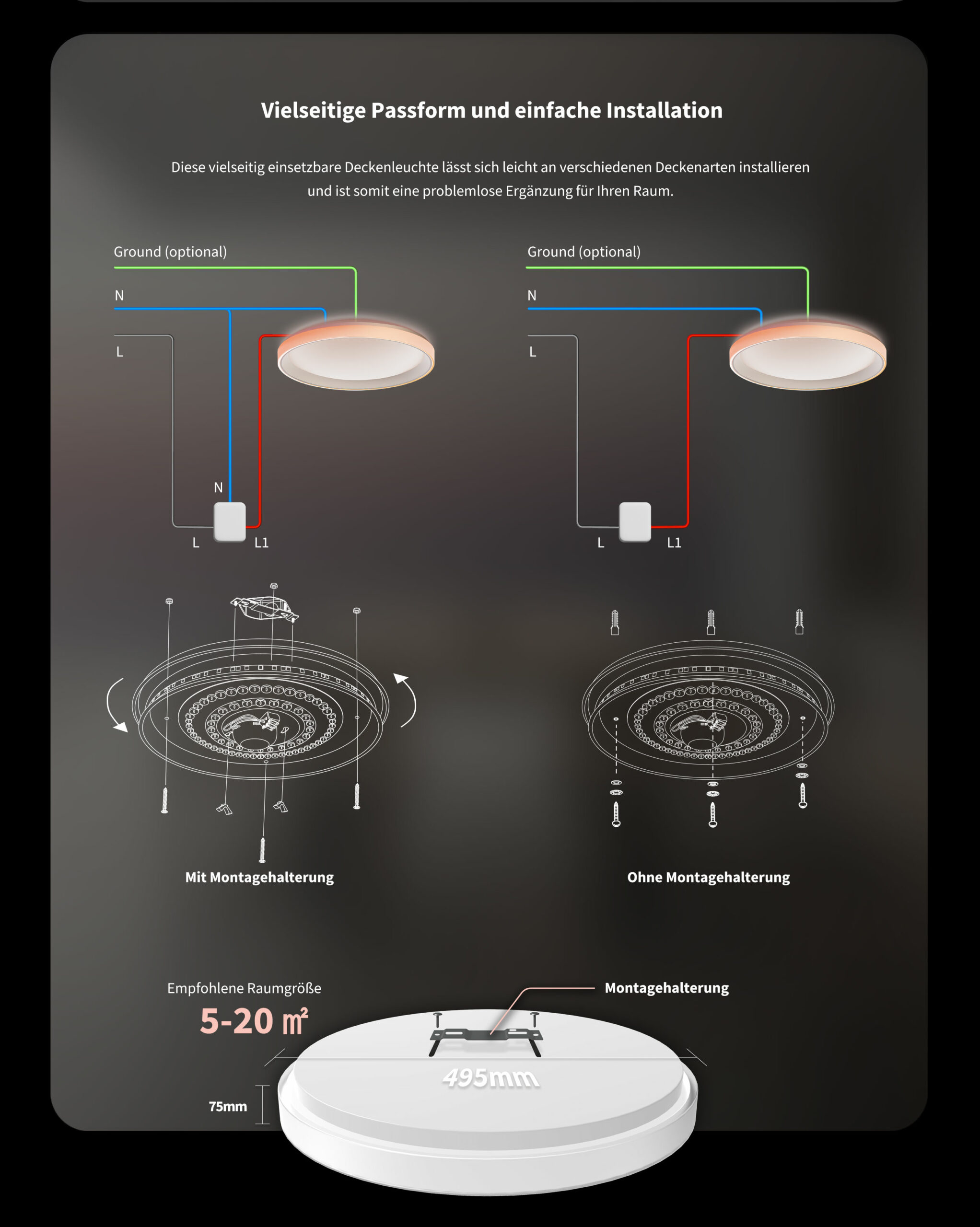 aqara-deckenleuchte-t1m-smarte-led-deckenleuchte image 8