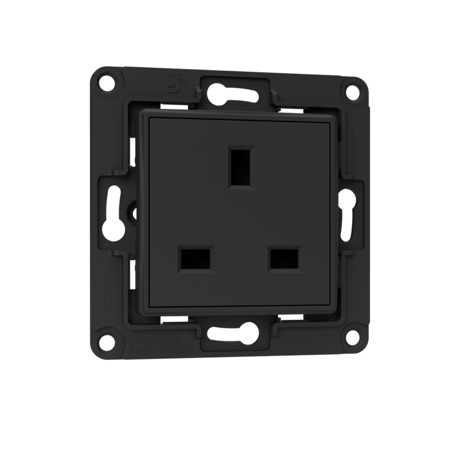 shelly-wall-socket-uk-black-wandsteckdose-uk-standard image 1