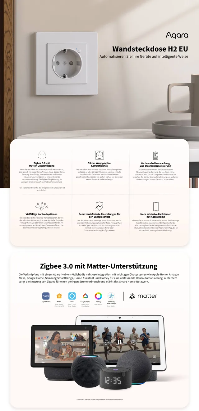aqara-wandsteckdose-h2-eu-smarte-steckdose image 1