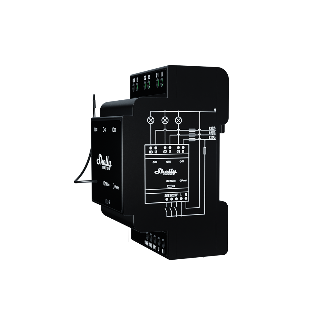 shelly-wave-pro-3-anz-z-wave-3-kanal-hutschienen-schalter-mit-trockenkontakten image 2