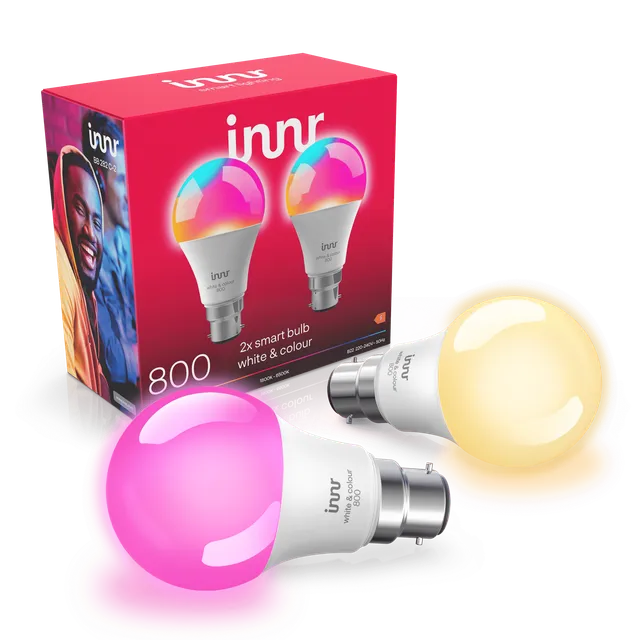 innr-smart-bulb-colour-b22-800lm-smarte-farblampe-b22-2er-pack image 1