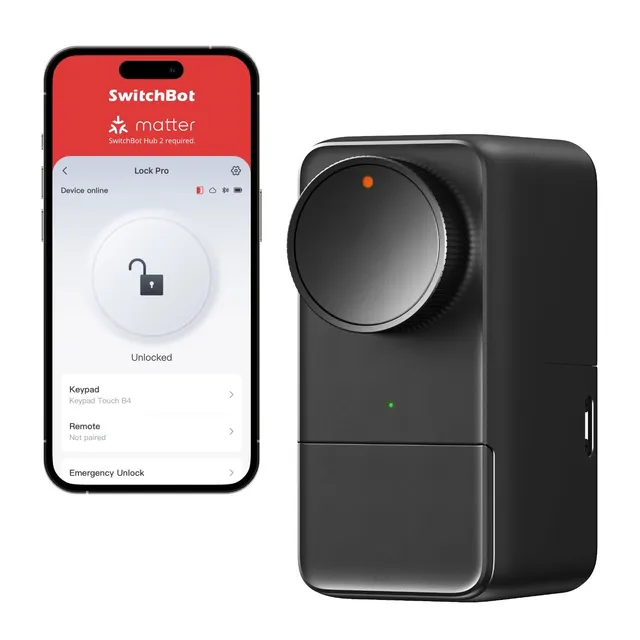 switchbot-lock-pro-smart-lock-bundle-matter-alu-geh-use-batteriebetrieb image 1