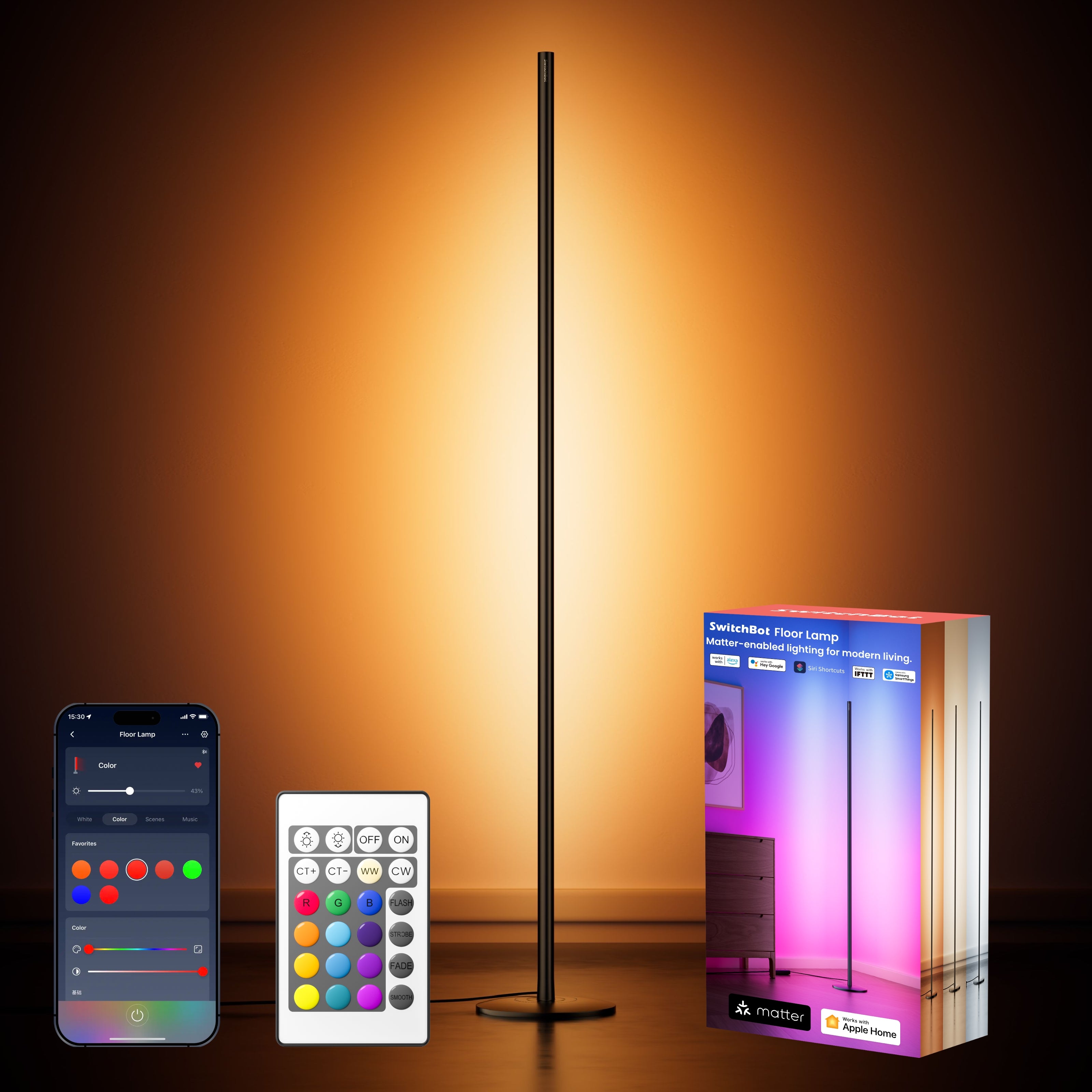 switchbot-floor-lamp-matter-stehlampe-rgb-cct-1200lm image 2
