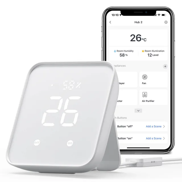 switchbot-hub-2-wlan-hub-mit-thermo-hygrometer-und-lichtsensor image 1