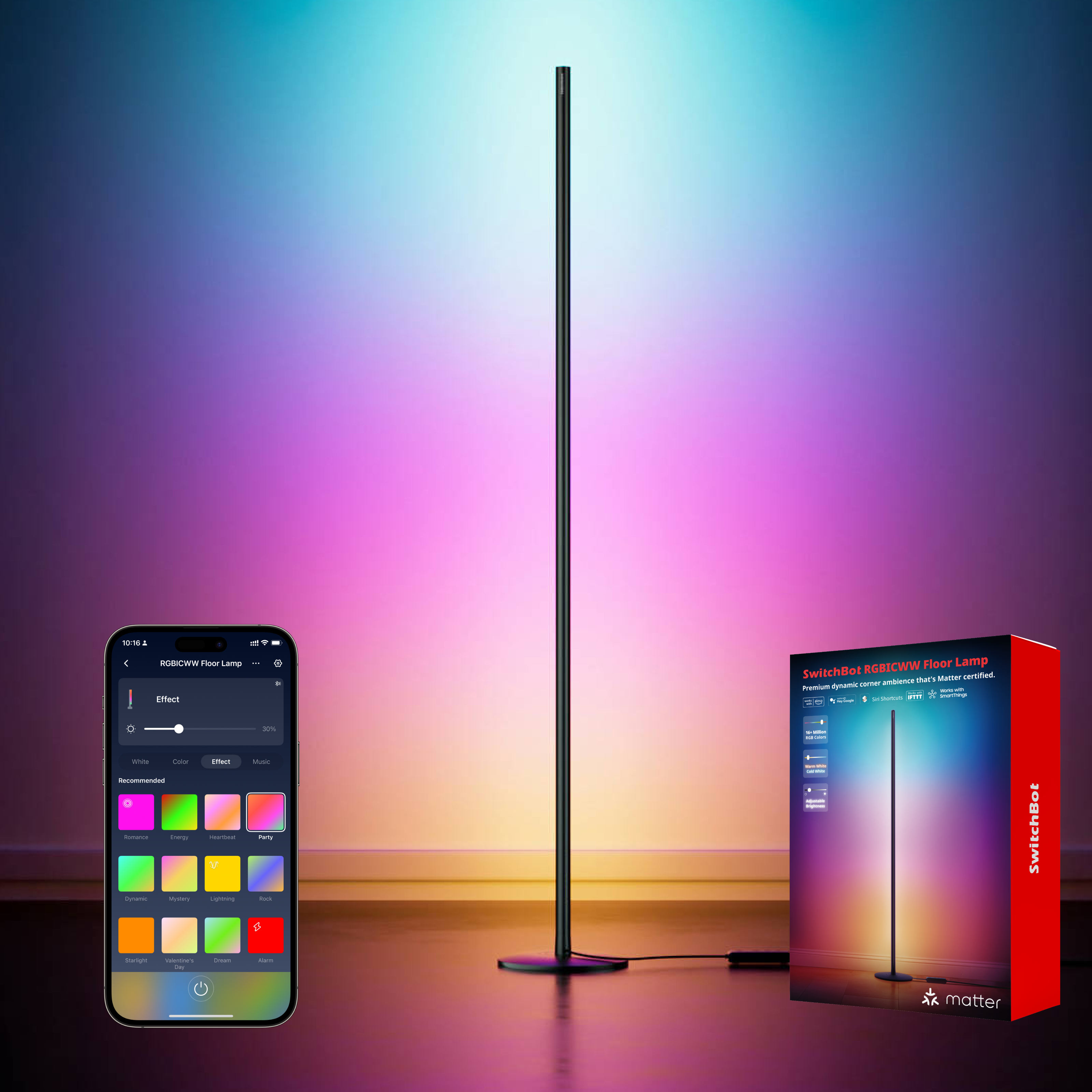 switchbot-rgbicww-floor-lamp-smarte-led-stehlampe-mit-matter-1200-lm-3 image 2