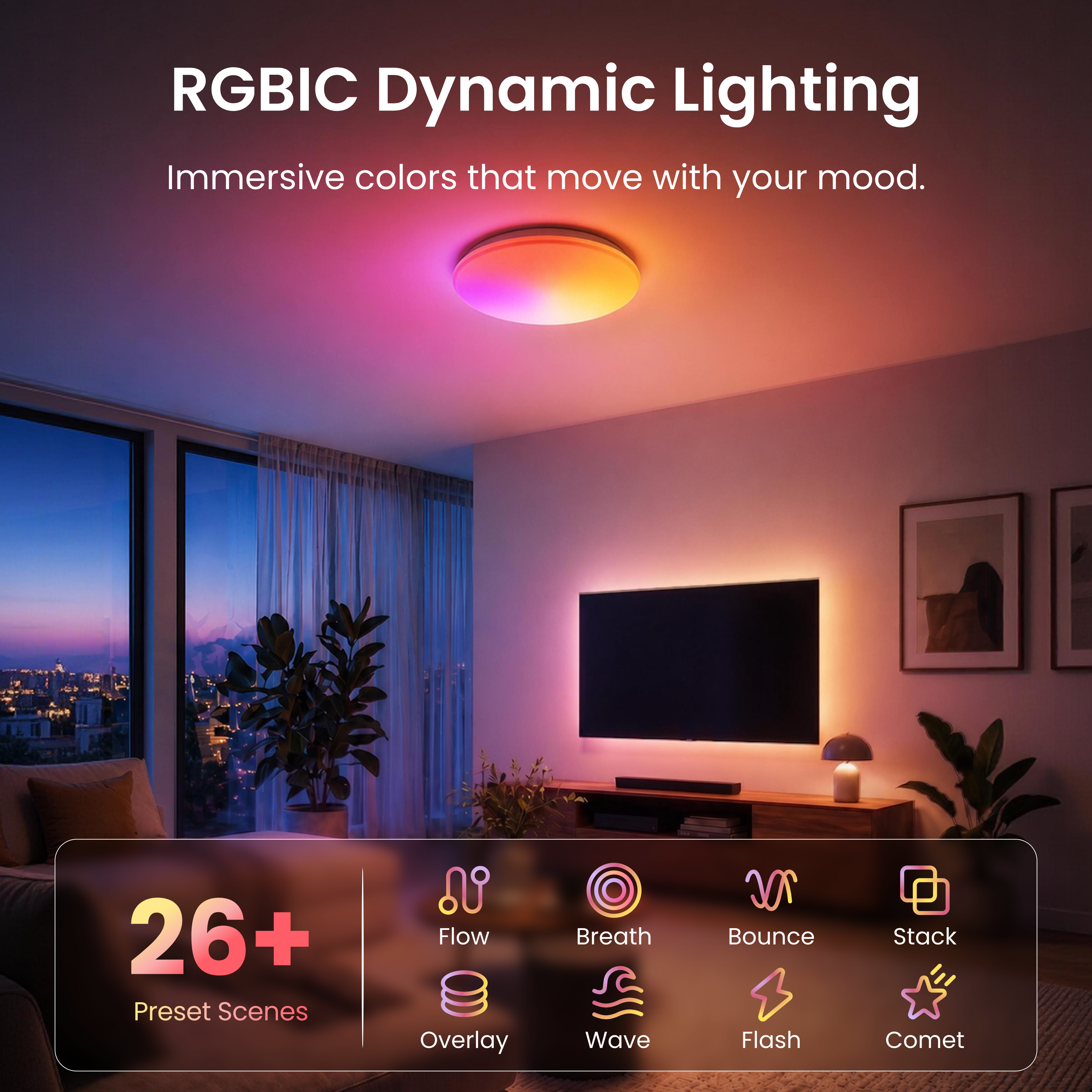 switchbot-rgbicww-deckenleuchte-15-zoll-smarte-deckenlampe-im-bundle image 5