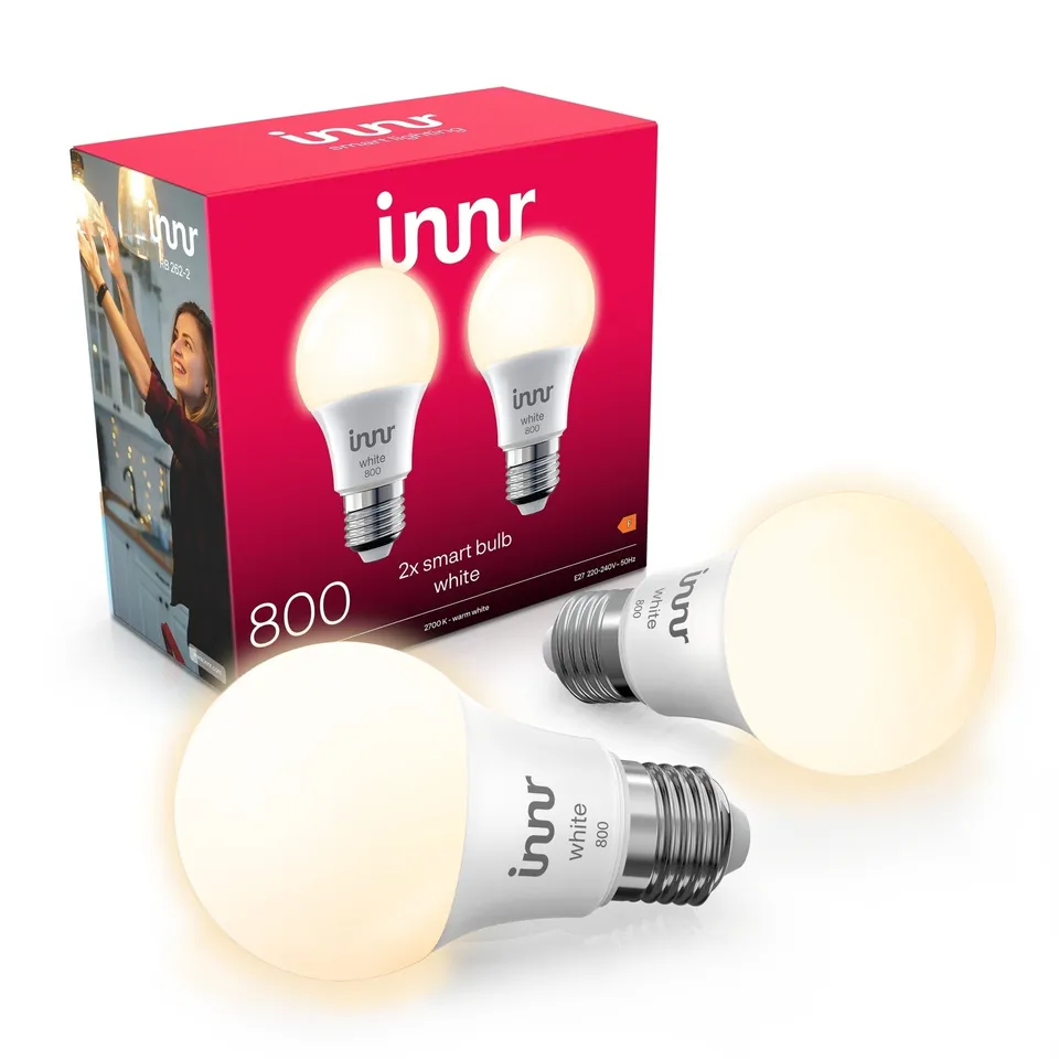 innr-smart-lampe-warmwei-e27-800lm-dimmbar image 1