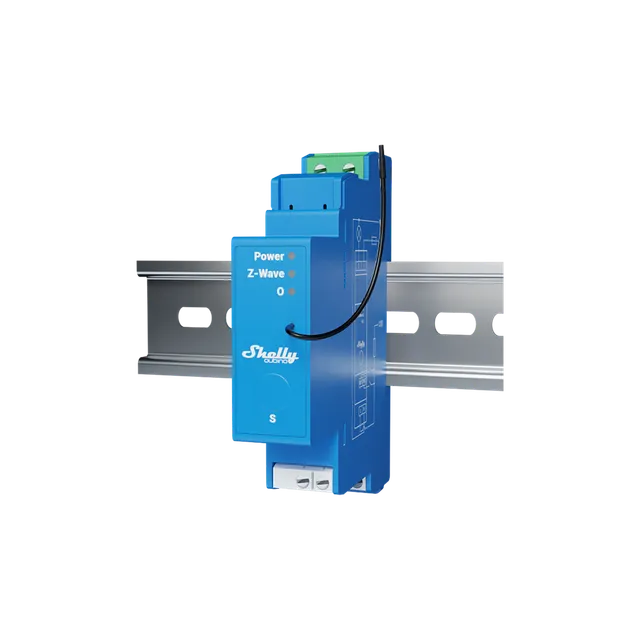 shelly-wave-pro-1-anz-z-wave-din-hutschienen-relais-1-kanal image 1